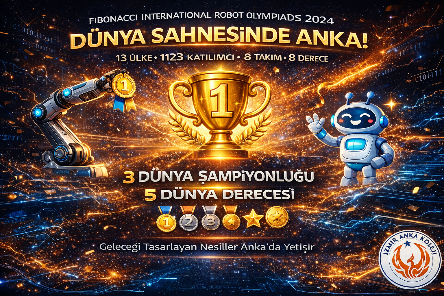 Anka Koleji’nden Dünya Sahnesinde Tarihi Başarı: 8 Takım, 8 Derece!