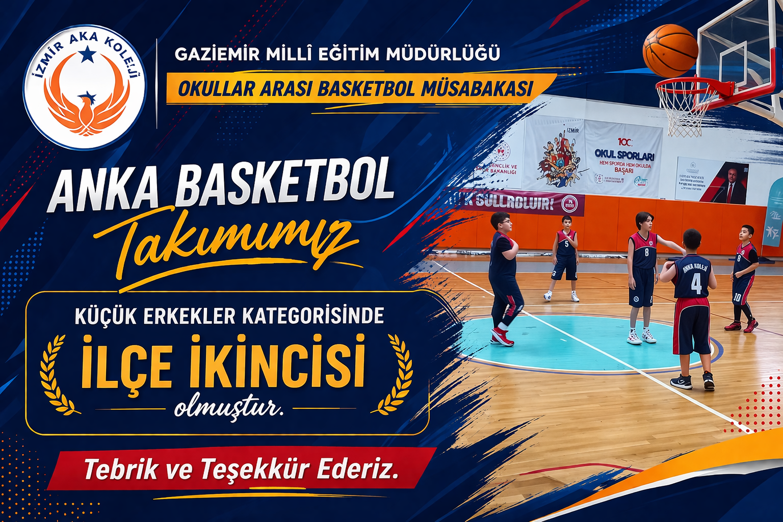 Gaziemir Milli Eğitim Müdürlüğü Okullar arası Basketbol Müsabakası